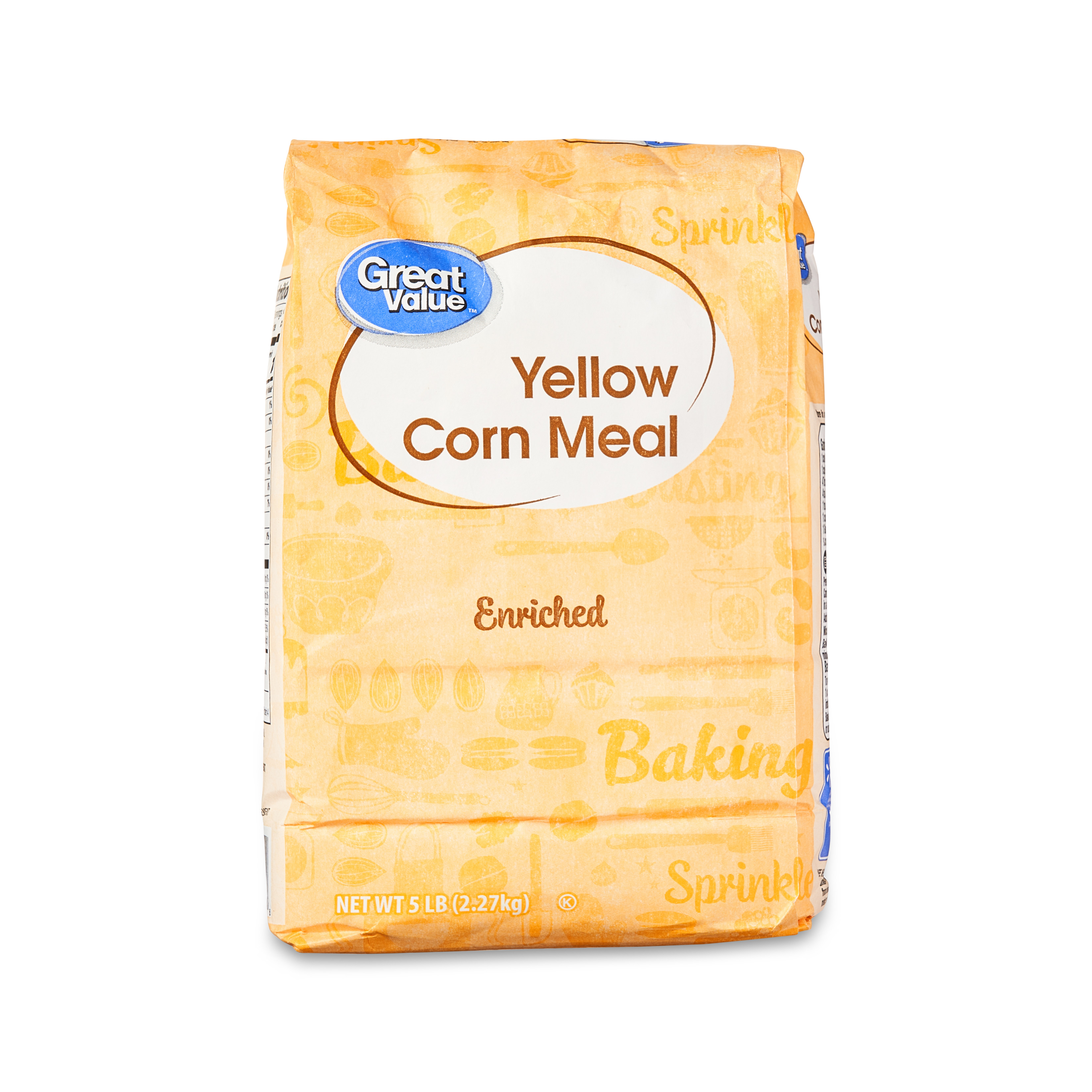 Great Value Enriched Yellow Corn Meal, 80 oz - image 1 of 8