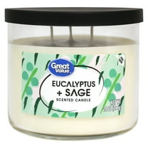 Great Value Eucalyptus & Sage Candle, 14 oz