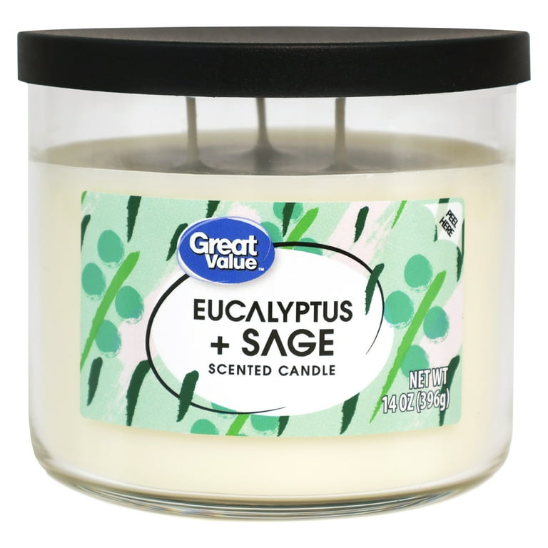 EUCALYPTUS AND SAGE GREEN JAR CANDLE EUCALYPTUS AND SAGE GREEN JAR CANDLE