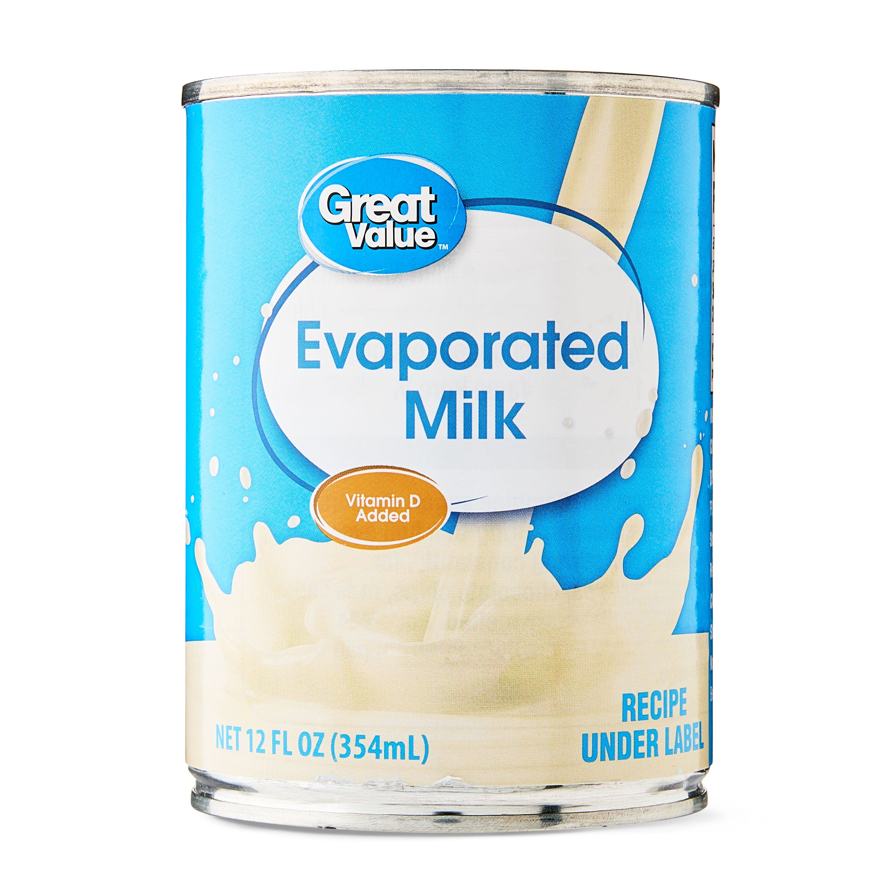 Great Value Evaporated Milk, 12 fl oz