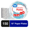 Great Value Everyday Disposable Paper Plates, 10",  Count