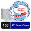 Great Value Everyday Disposable Paper Plates, 10",  Count