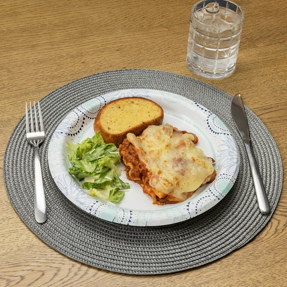 Great Value Disposable Paper Plates, 10", 50 Count