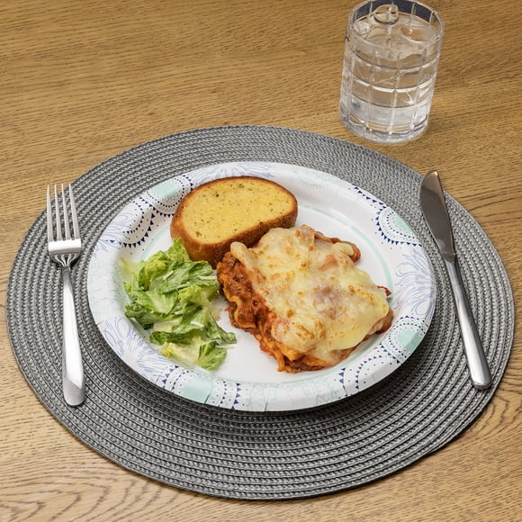 Great Value Disposable Paper Plates, 10", 50 Count