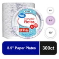 thumbnail image 1 of Great Value Disposable Paper Plates, 8.5 Inch, 300 Count, 1 of 10