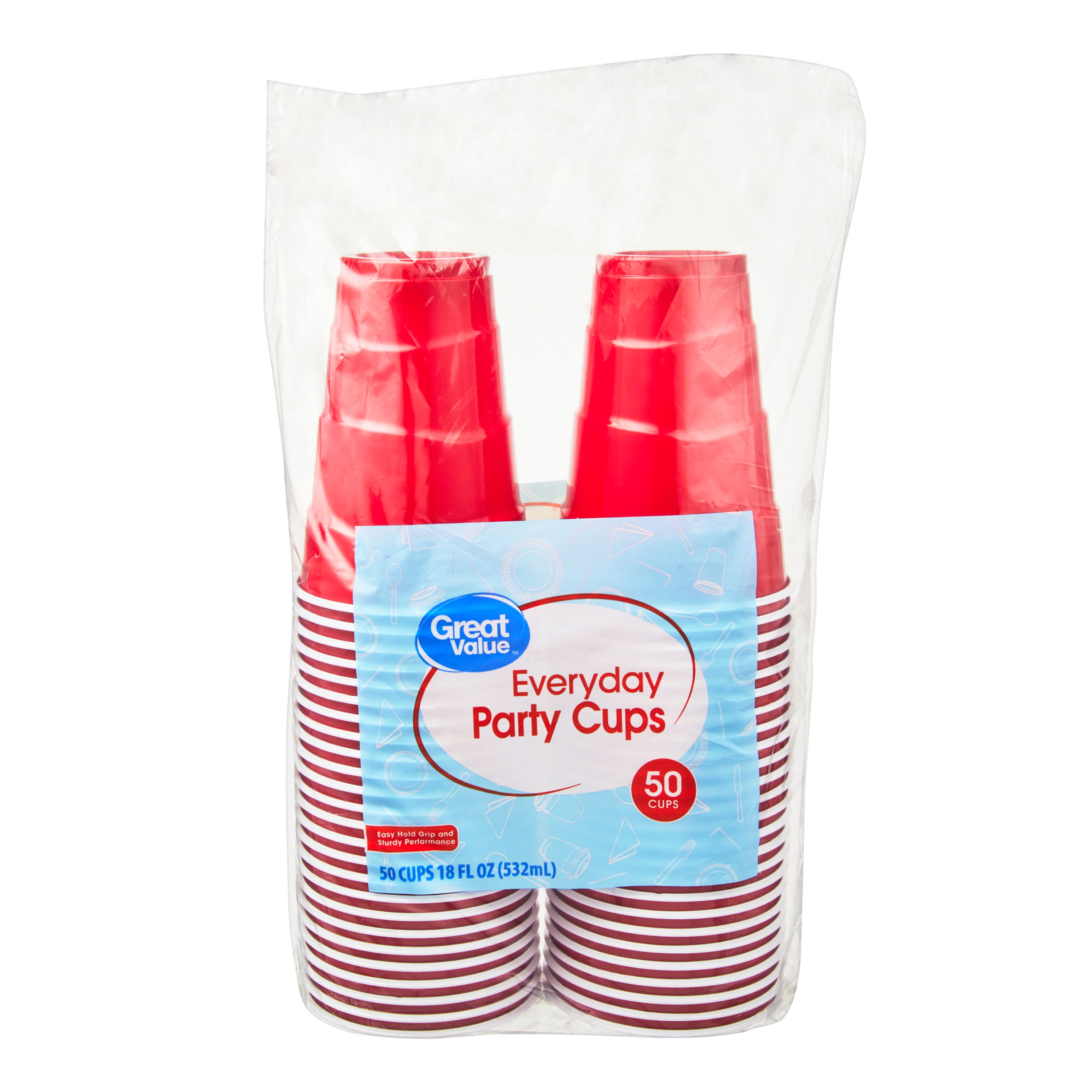 Amscan Kiwi Big Party Pack - 18 Oz. Plastic Cups, Qty 50 (436810.53)