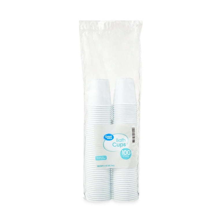 Exquisite White Heavy Duty Disposable Plastic Cups, Bulk Party Pack, 12 oz  - 100 Count