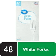 https://i5.walmartimages.com/seo/Great-Value-Everyday-Disposable-Plastic-Forks-White-48-Count_3fe0098f-8edb-4247-9bac-57b8fc046092.76bf6fc37367c0a89404105d889cea69.jpeg?odnWidth=180&odnHeight=180&odnBg=ffffff