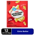 thumbnail image 1 of Great Value Extra Butter Flavored Microwave Popcorn, 2.55 oz, 12 Count, 1 of 8