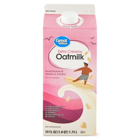 product image of Great Value Extra Creamy Oatmilk, 59 fl oz