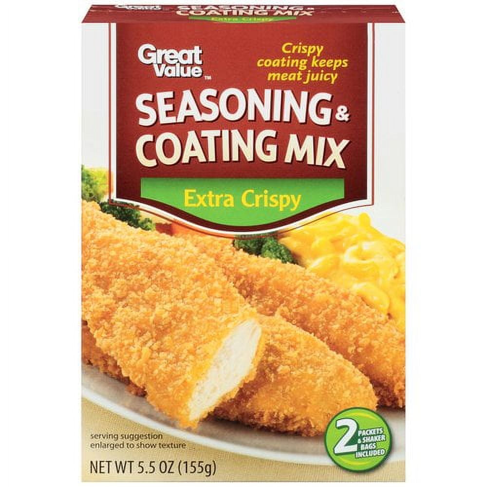 Great Value Extra Crispy Seasoning & Coating Mix for Chicken or Pork, 5