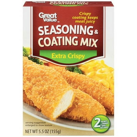 Great Value Extra Crispy Seasoning & Coating Mix for Chicken or Pork, 5.5 oz