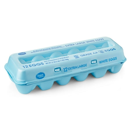 Great Value Extra Grade AA Large Eggs, 12 Count
