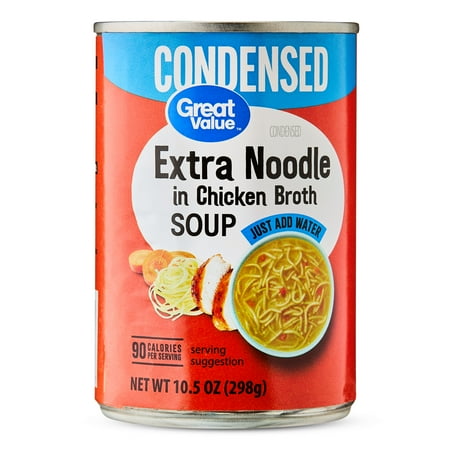 Great Value Extra Noodle in Chicken Broth Condensed Soup, 10.5 oz