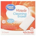 thumbnail image 1 of Great Value Extra Strength Miracle Cleaning Eraser, 2 Count, 1 of 9