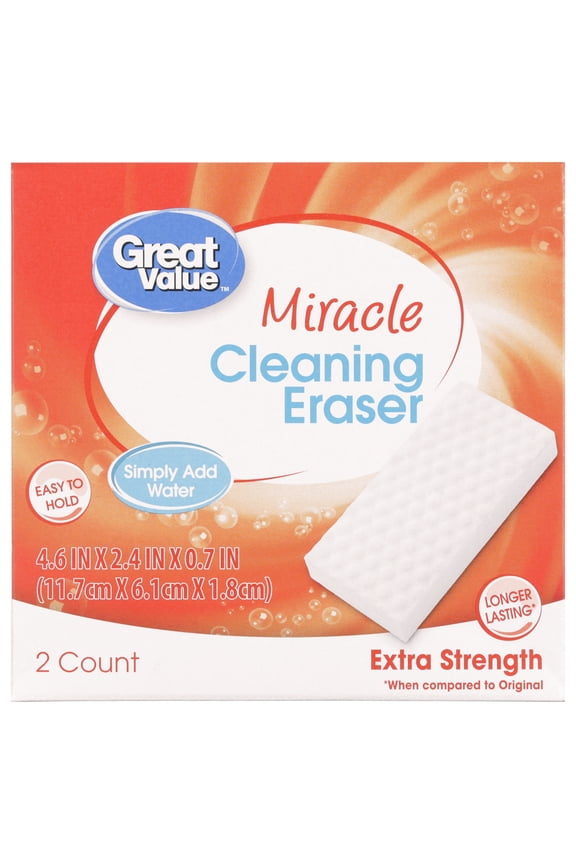 Extra Strength Miracle Cleaning Eraser, 2 Count