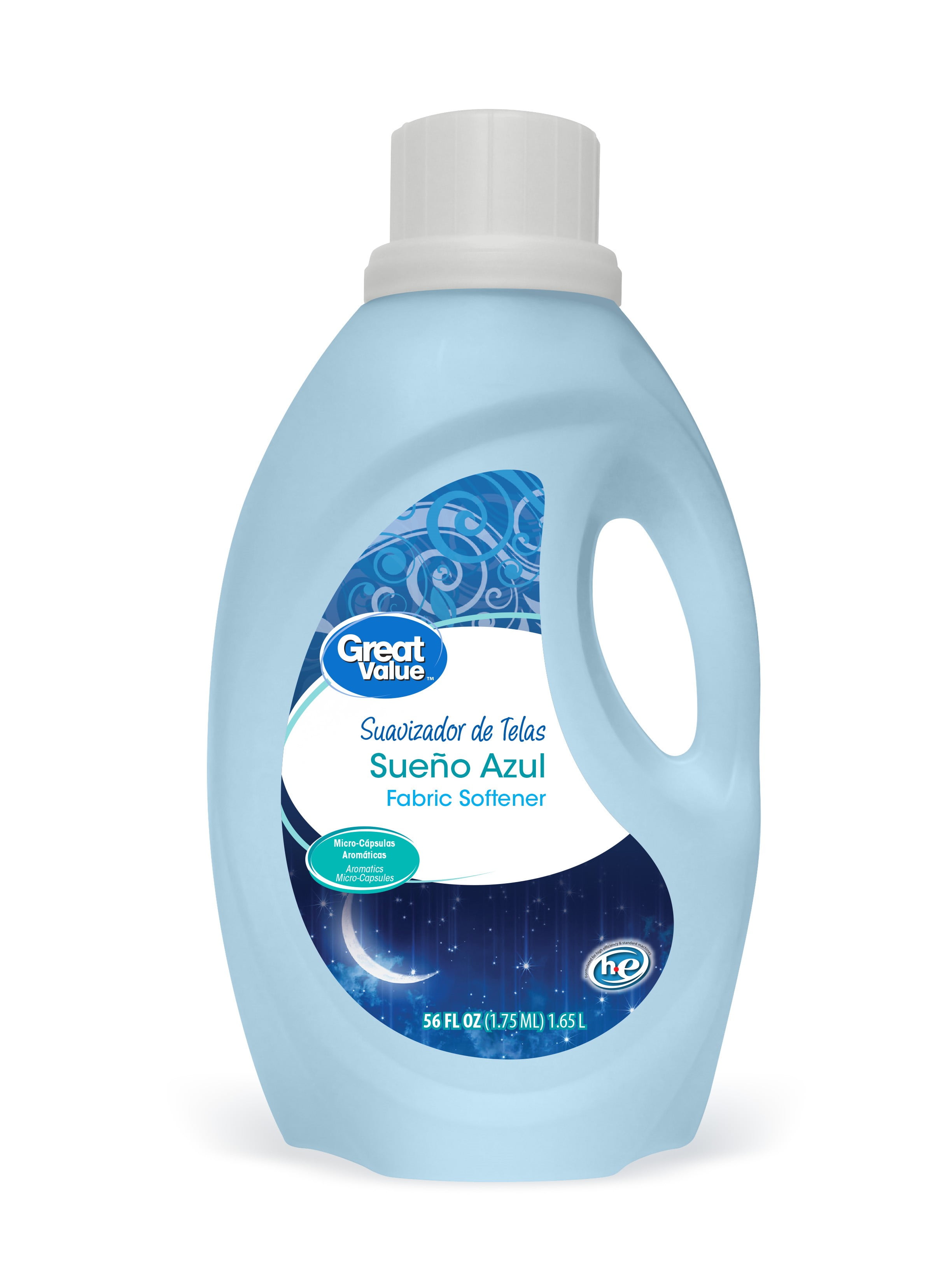 Great Value Fabric Softener Sueno Azul Scent 56 fl oz