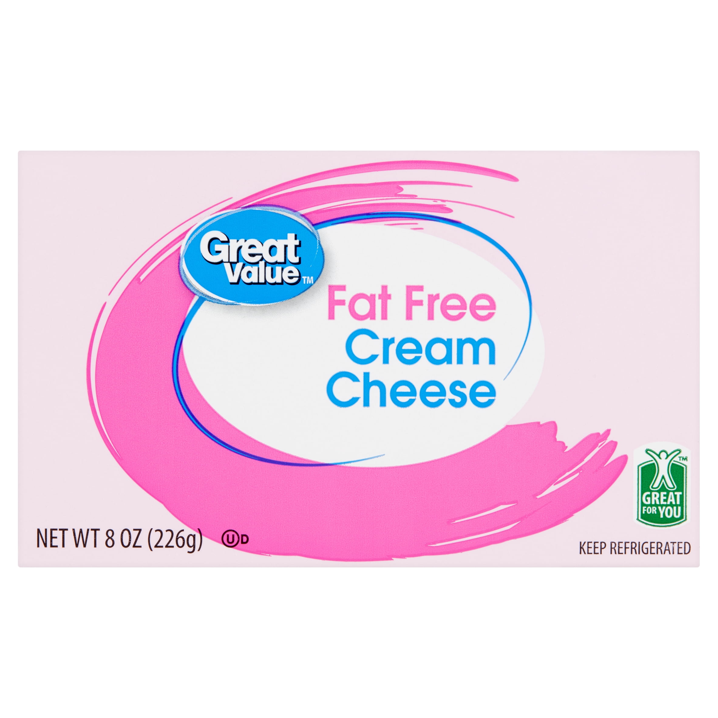 Great Value Fat Free Cream Cheese, 8 oz Block - Walmart.com