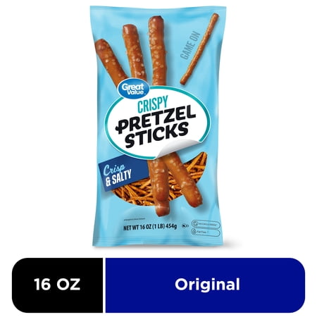 Great Value Crispy and Salty Pretzel Sticks, 16 oz