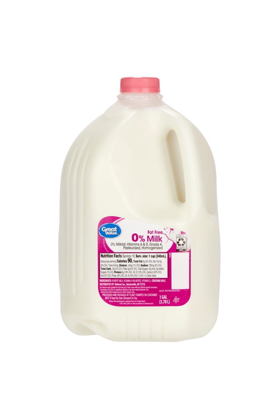 Fat-Free Milk, Gallon, 128 fl oz