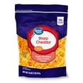 thumbnail image 1 of Great Value Sharp Cheddar Finely Shredded Cheese, 16 oz Bag, 1 of 9