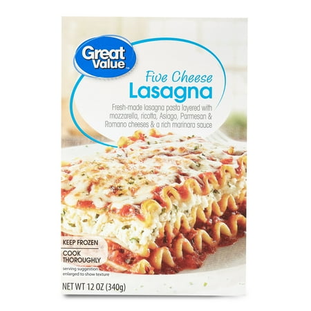 Great Value Five Cheese Lasagna Pasta, 12 oz