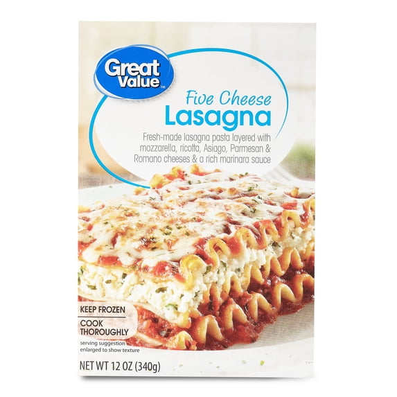 Great Value Five Cheese Lasagna Pasta, 12 oz