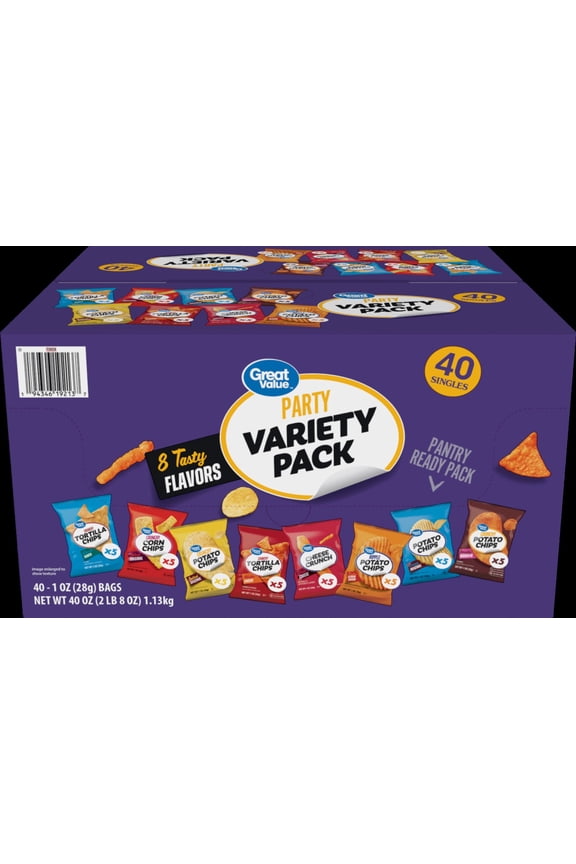 Flavor Variety Chips, 1 oz, 40 Count