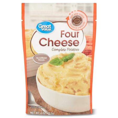 Great Value Four Cheese Complete Potatoes, 4 oz