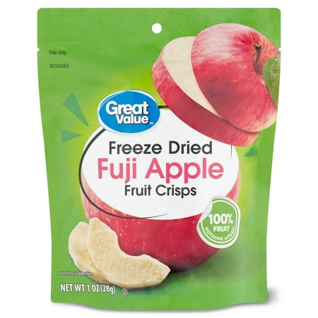 product image of Great Value Freeze Dried Fuji Apple Fruit Crisps, 1 oz