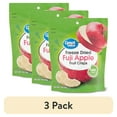 (3 pack) Great Value Freeze Dried Fuji Apple Fruit Crisps, 1 oz