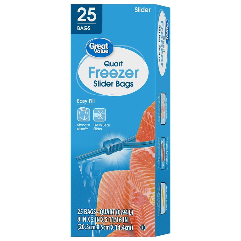 Glad Zipper Freezer Bags, Quart Size 20 bags, 1 - Fred Meyer