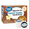 thumbnail image 1 of Great Value French Vanilla Cappuccino Mix Medium Roast Coffee Pods, 12 Count, 1 of 12