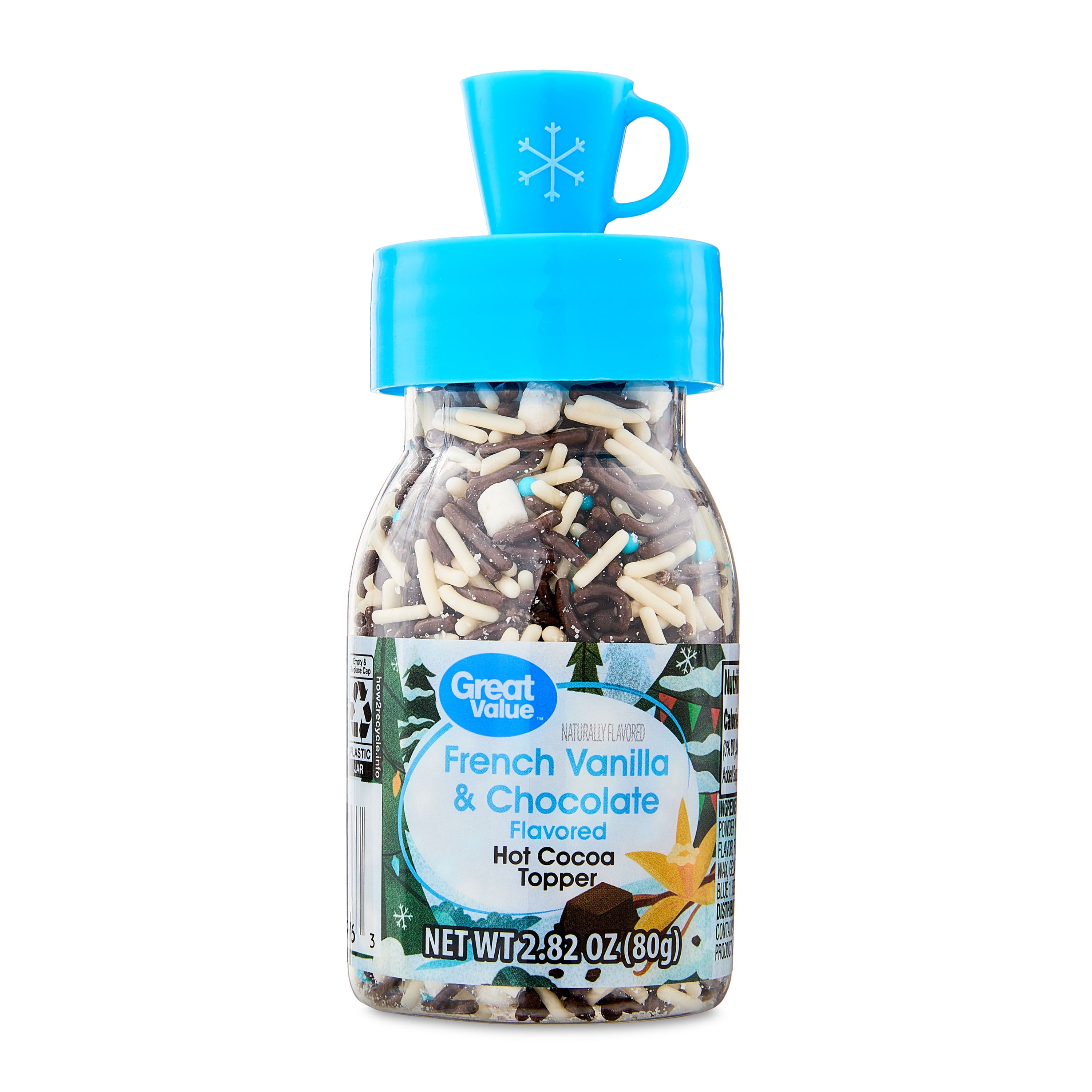 Great Value French Vanilla & Chocolate Hot Cocoa Topper Mix, 2.82 oz
