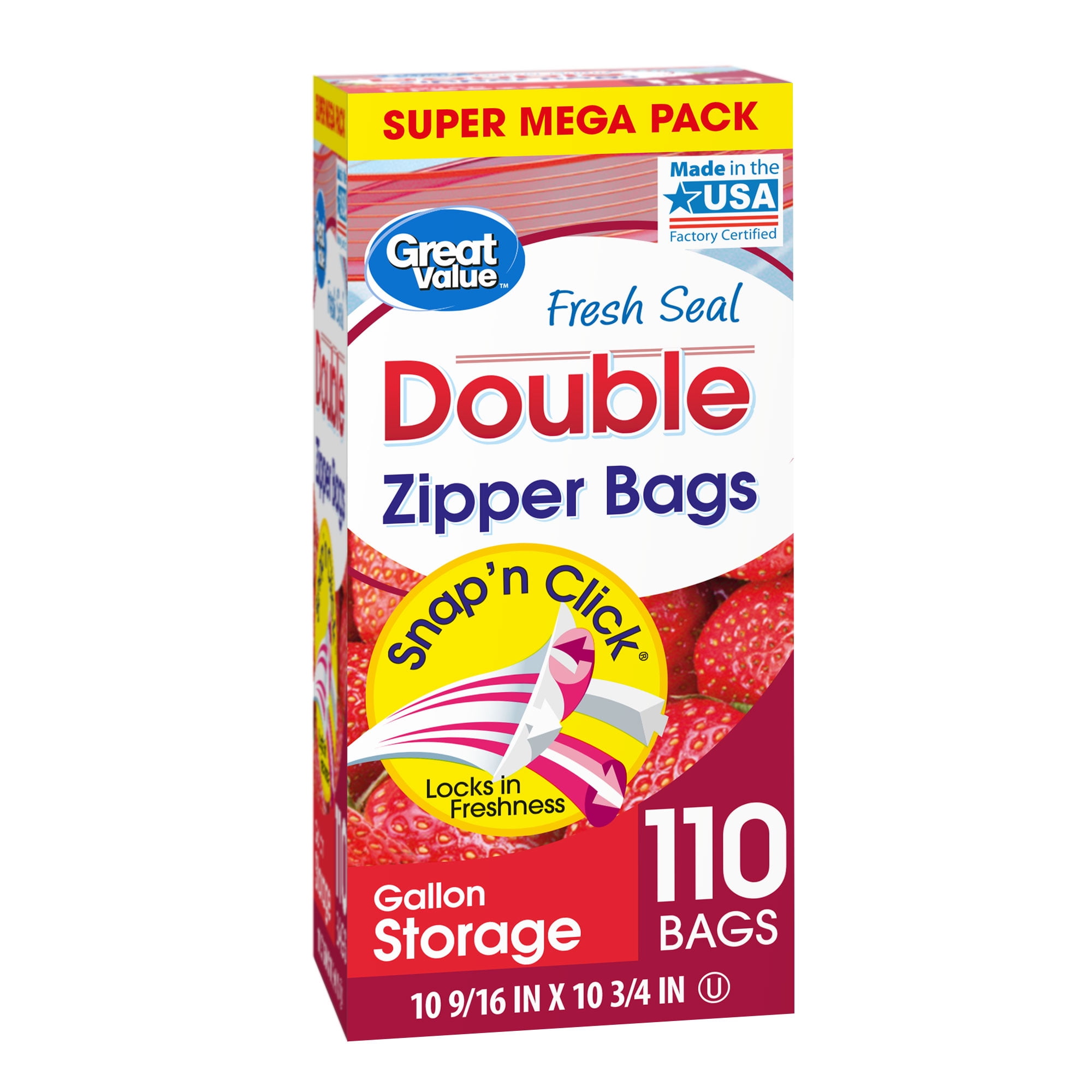 Save on Ziploc Freezer Bags Double Zipper Gallon Mega Pack Order