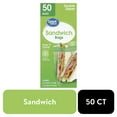 thumbnail image 1 of Great Value Fresh Seal Double Zipper Sandwich Bags, 50 Count, 1 of 10