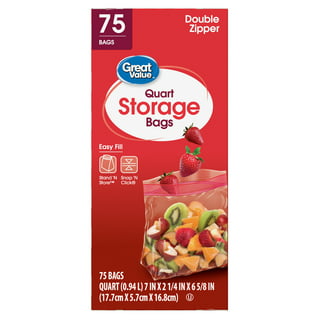 Meijer Twist Tie Food Storage Bags, Gallon, 75 ct
