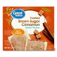 thumbnail image 1 of Great Value Frosted Brown Sugar Cinnamon Toaster Pastries, 22 oz, 12 Count, 1 of 8