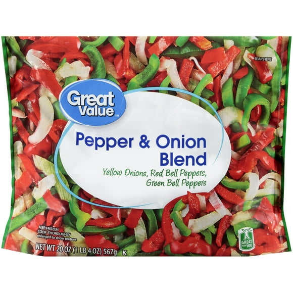 Great Value Pepper & Onion Blend, 20 oz (Frozen)