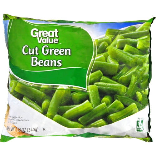 Great Value Frozen Cut Green Beans, 12 oz, Bag