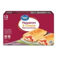 thumbnail image 1 of Great Value Pepperoni & Cheese Filled Sandwiches, 54 oz, 12 Count (Frozen), 1 of 3