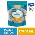 thumbnail image 1 of Great Value Frozen Raw Colossal Peeled Deveined Tail-on Shrimp, 12 oz Bag (16-22 Count per lb), 1 of 11