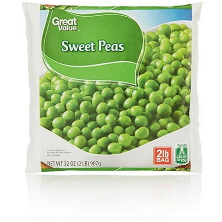 Great Value Frozen Sweet Peas, 32 oz