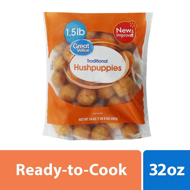 Great Value Frozen Traditional Hushpuppies, 1.5 lb