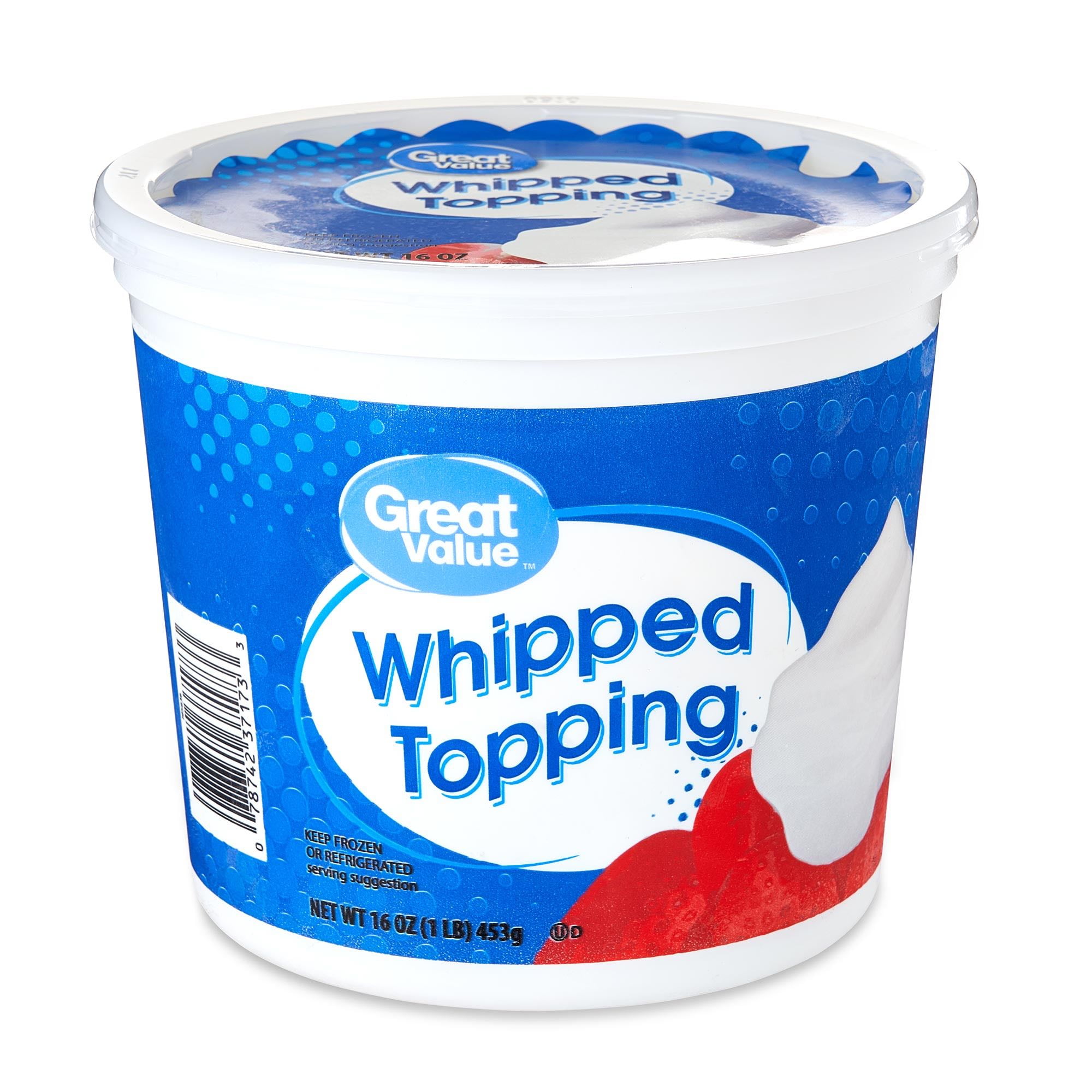 Great Value Frozen Whipped Topping, 16 oz Container -