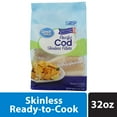 Great Value Frozen Wild Caught Pacific Cod Fillets, 2 lb