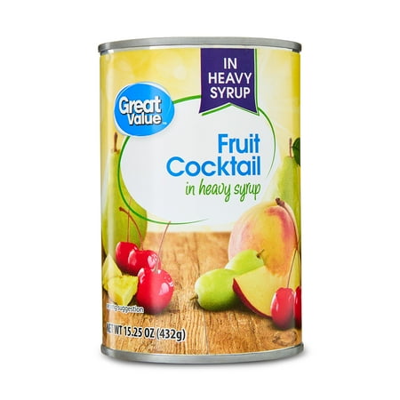 Great Value Fruit Cocktail in Heavy Syrup, 15.25 oz