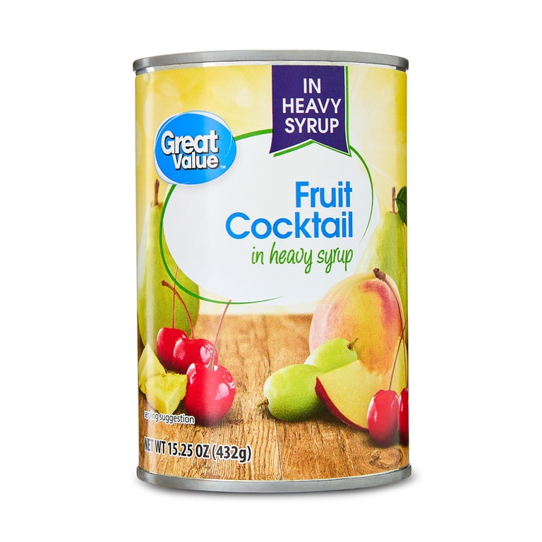 FRUITS　1998 Great Value Fruit Cocktail in Heavy Syrup 15.25 oz with Peaches