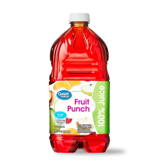Great Value Fruit Punch, 64 fl oz