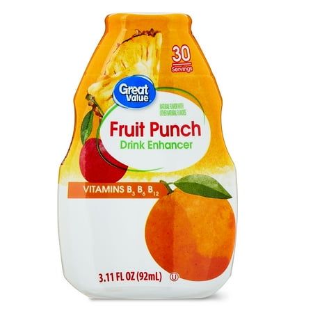 Great Value Fruit Punch Drink Enhancer, 3.11 fl oz